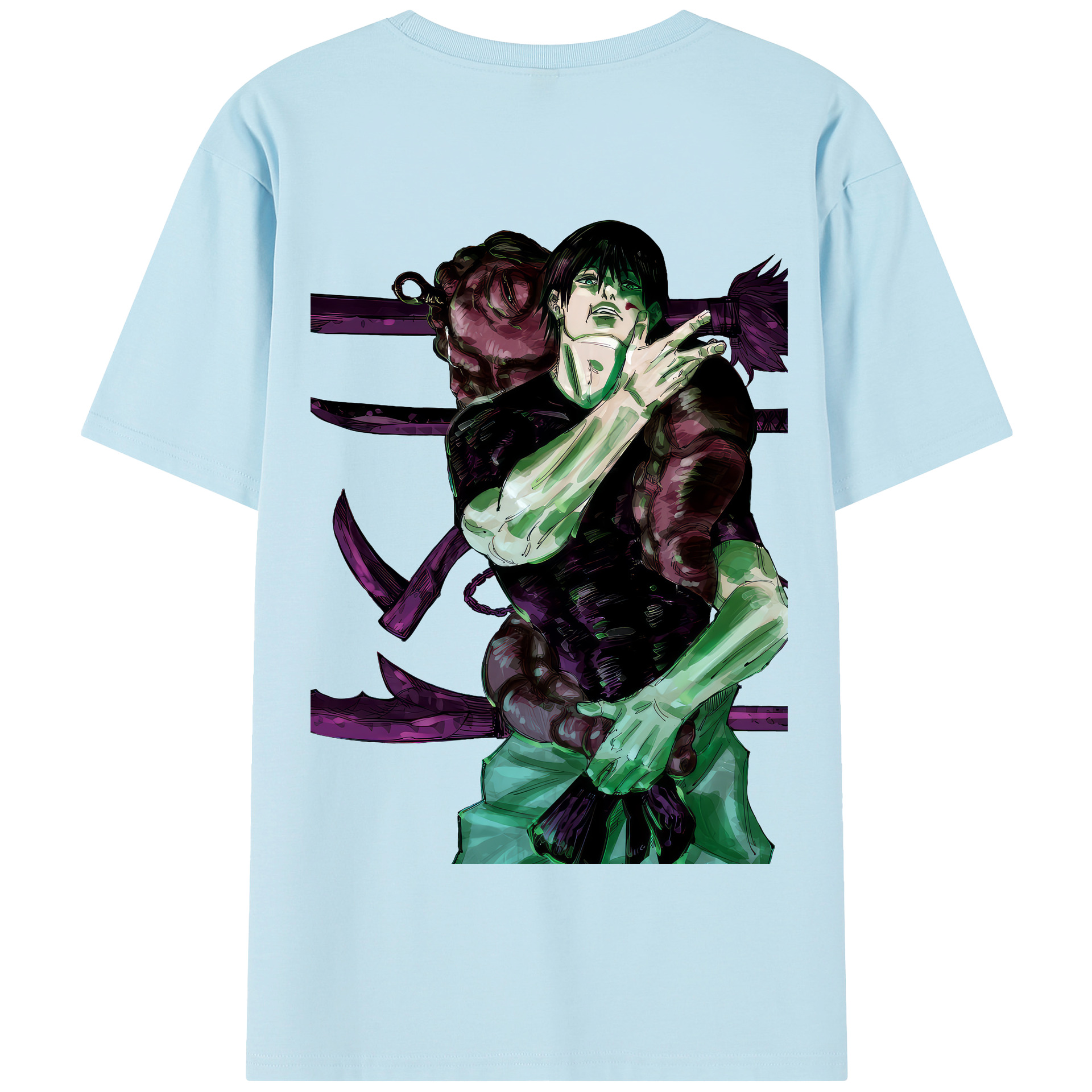 （画像用） 呪術廻戦 Jujutsu Kaisen 綿100％半袖Tシャツ（背面プリント）